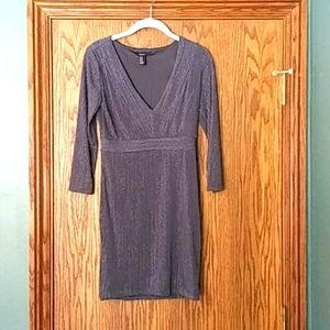 Women's Forever 21 V Neck Sparkle Dress